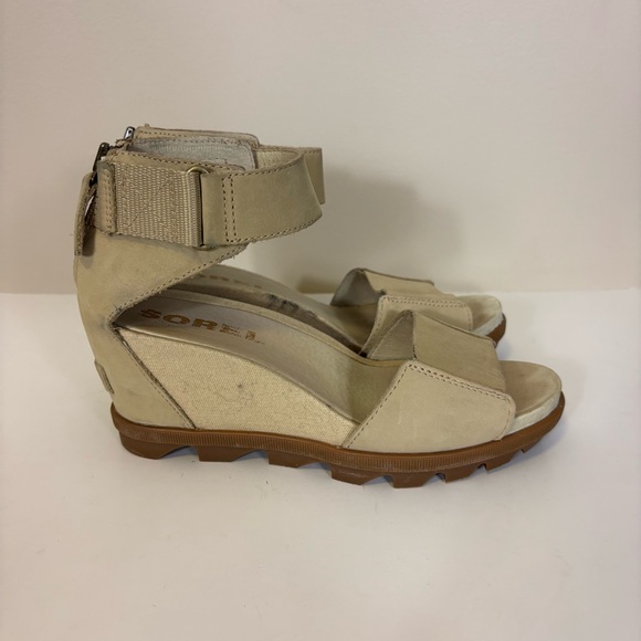 Sorel Women's Cream Wedge Sandals - Picture 5 of 8